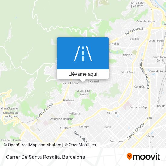 Mapa Carrer De Santa Rosalia