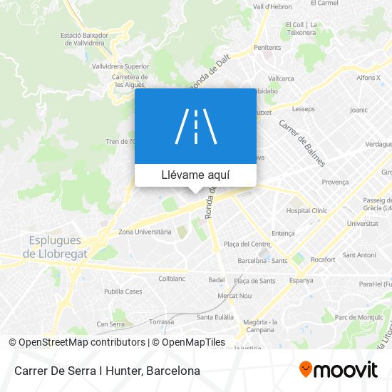 Mapa Carrer De Serra I Hunter