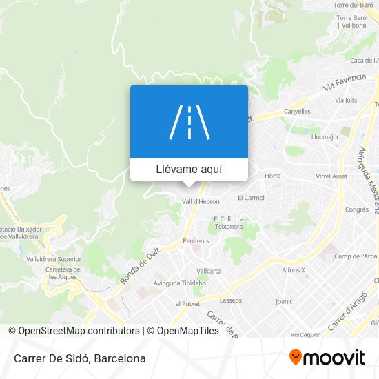 Mapa Carrer De Sidó