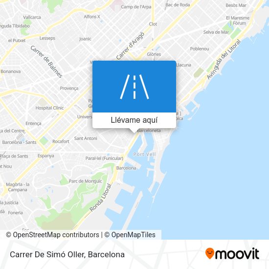 Mapa Carrer De Simó Oller
