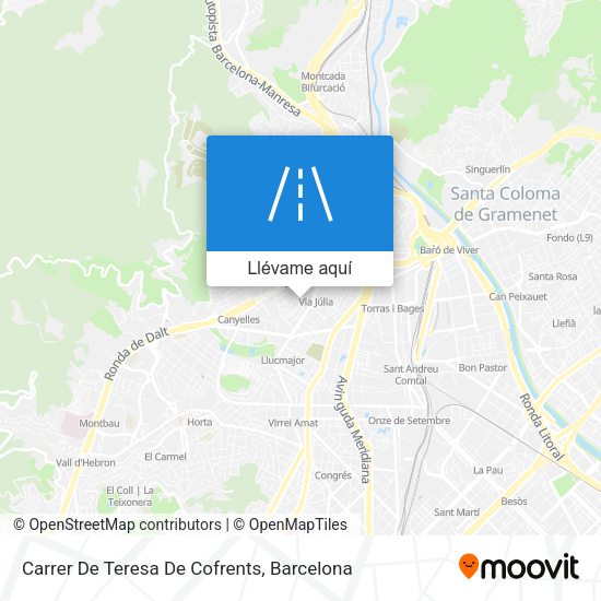 Mapa Carrer De Teresa De Cofrents