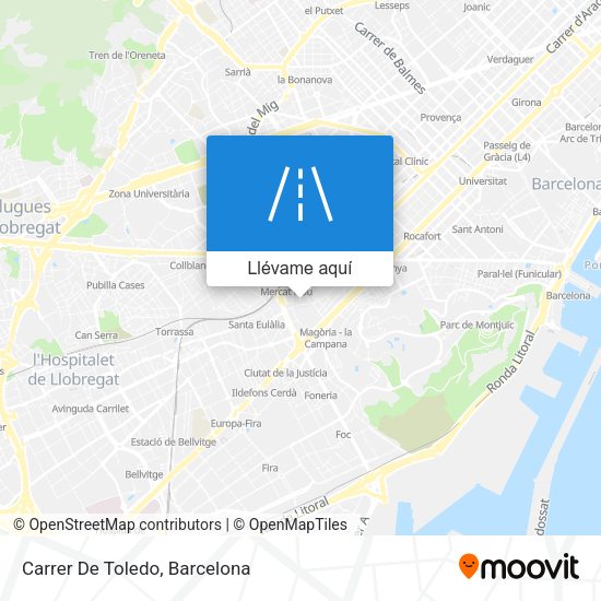 Mapa Carrer De Toledo