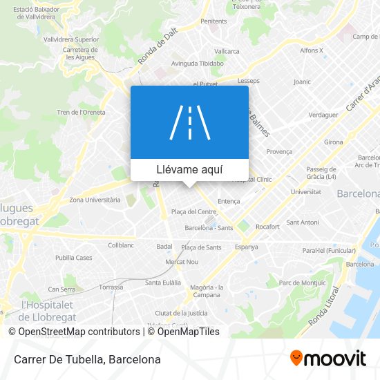 Mapa Carrer De Tubella