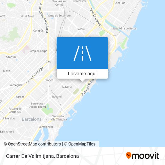 Mapa Carrer De Vallmitjana