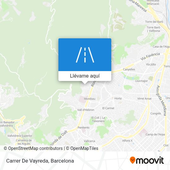 Mapa Carrer De Vayreda