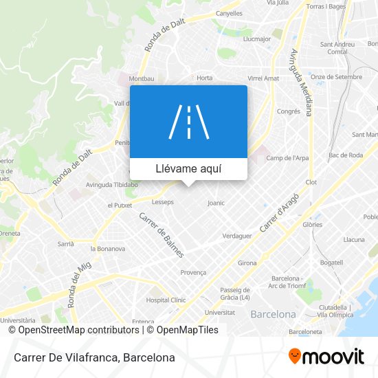 Mapa Carrer De Vilafranca