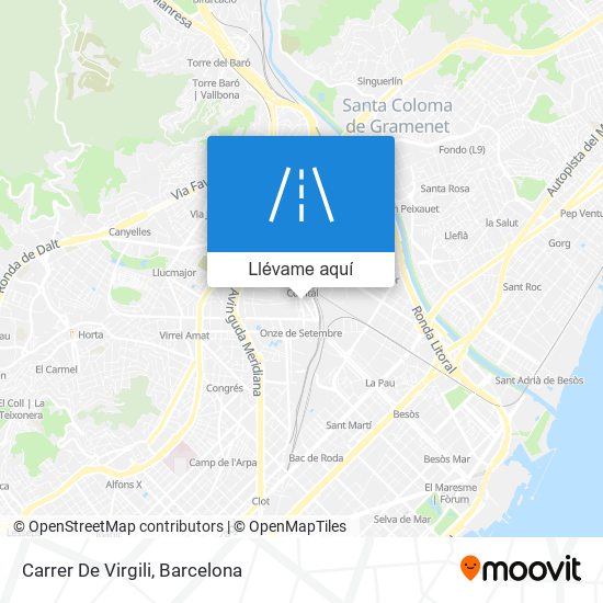 Mapa Carrer De Virgili