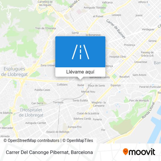 Mapa Carrer Del Canonge Pibernat