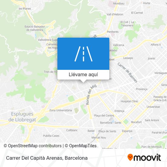Mapa Carrer Del Capità Arenas