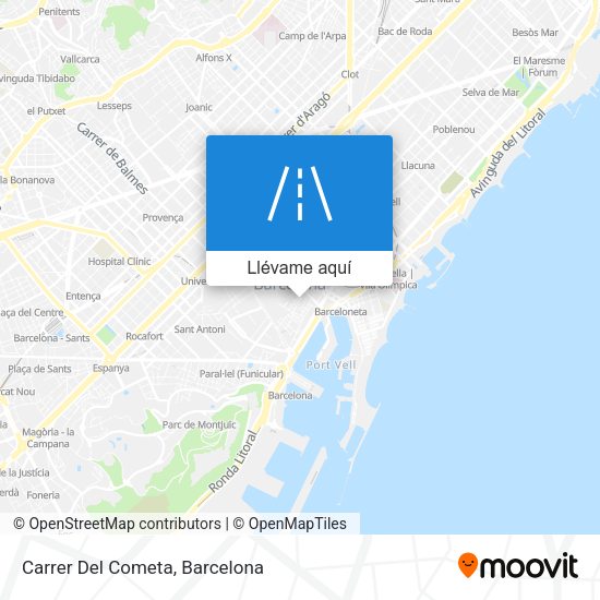 Mapa Carrer Del Cometa