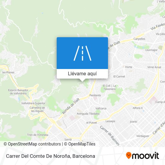 Mapa Carrer Del Comte De Noroña