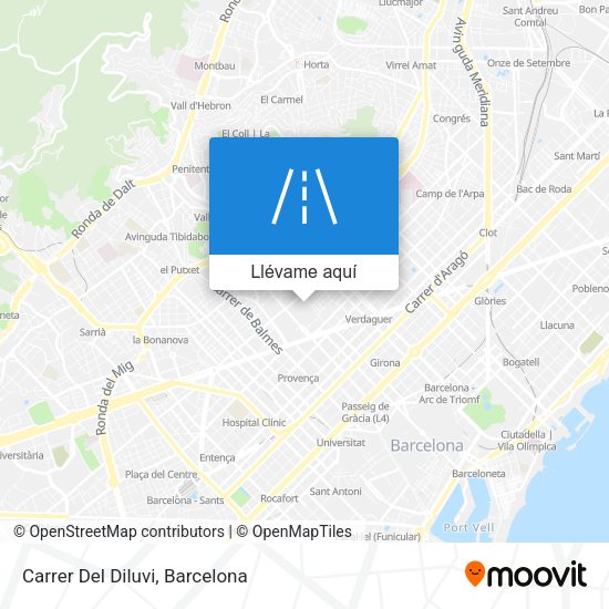 Mapa Carrer Del Diluvi