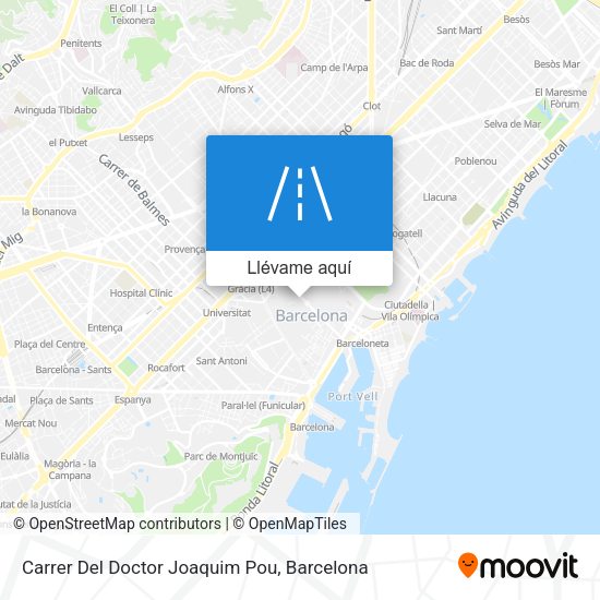 Mapa Carrer Del Doctor Joaquim Pou