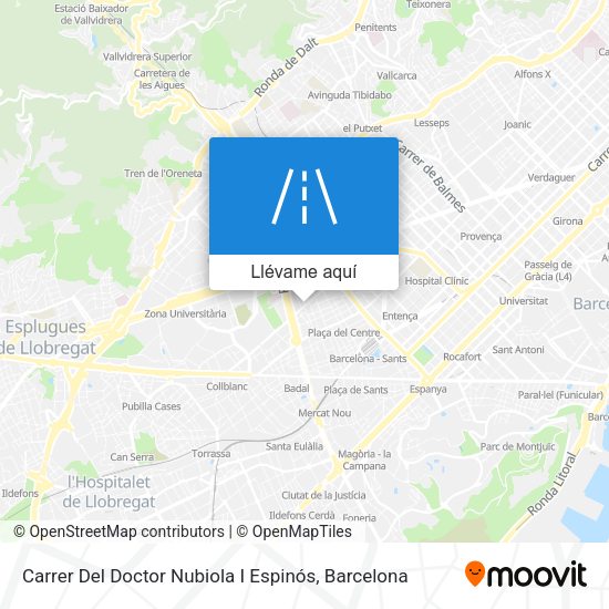 Mapa Carrer Del Doctor Nubiola I Espinós