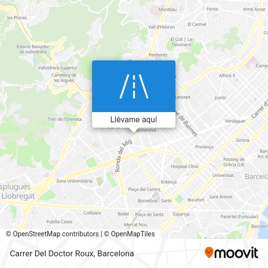 Mapa Carrer Del Doctor Roux