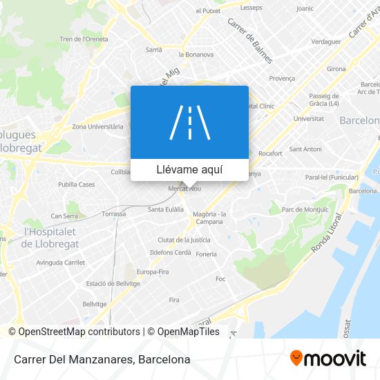 Mapa Carrer Del Manzanares