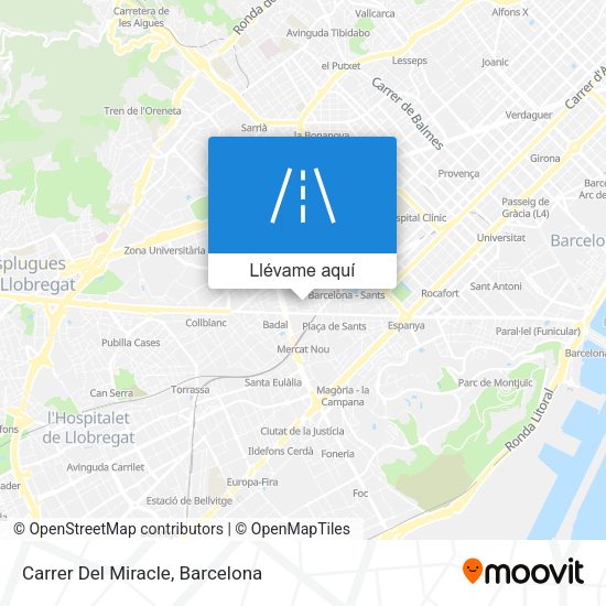 Mapa Carrer Del Miracle