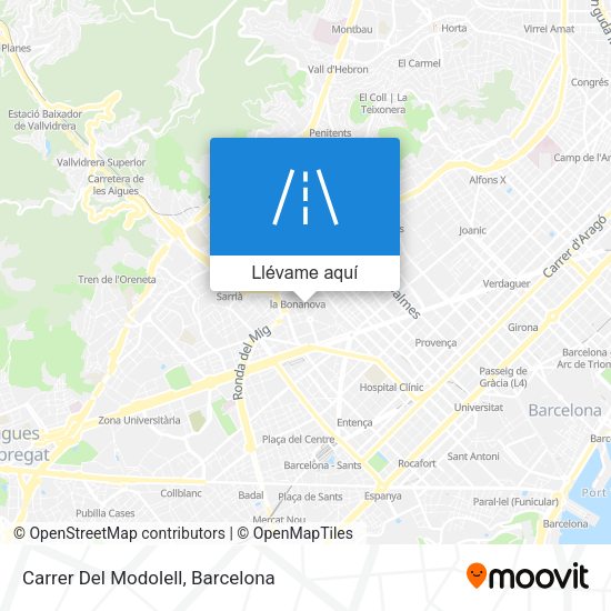 Mapa Carrer Del Modolell