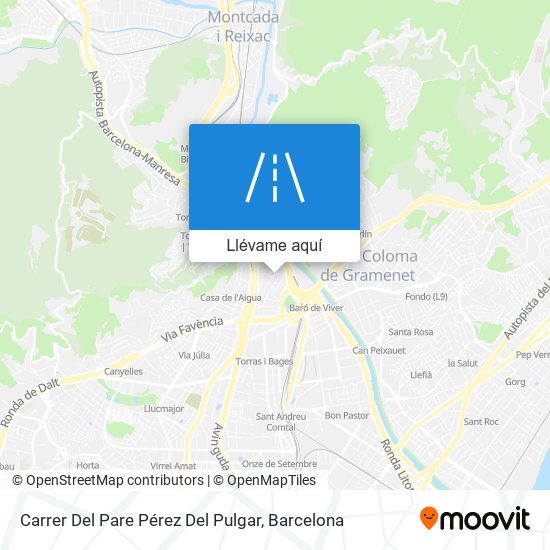 Mapa Carrer Del Pare Pérez Del Pulgar