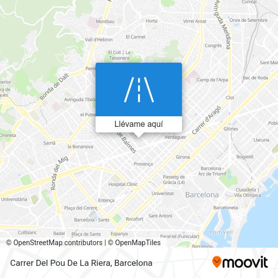 Mapa Carrer Del Pou De La Riera