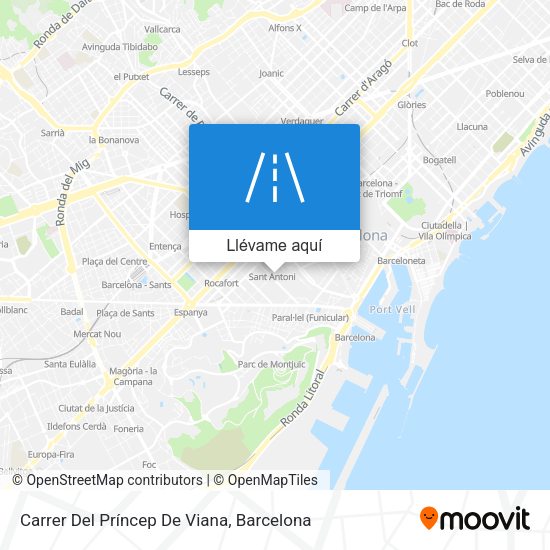 Mapa Carrer Del Príncep De Viana