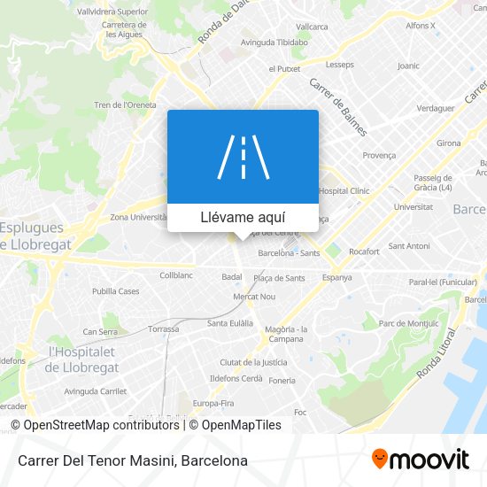 Mapa Carrer Del Tenor Masini