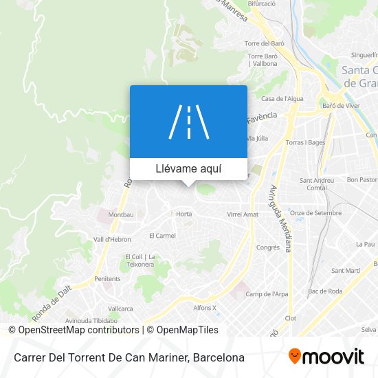Mapa Carrer Del Torrent De Can Mariner