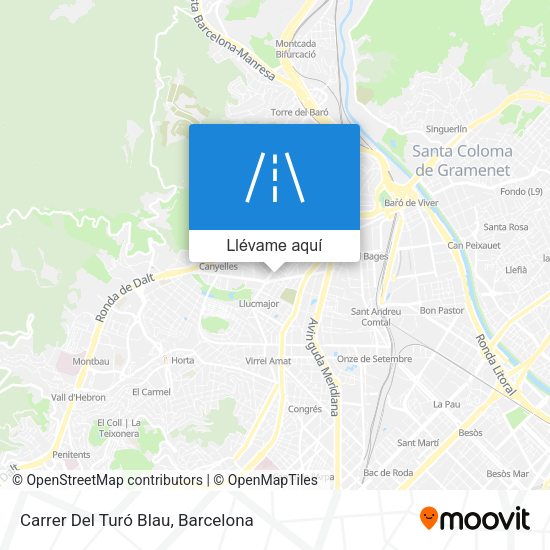 Mapa Carrer Del Turó Blau