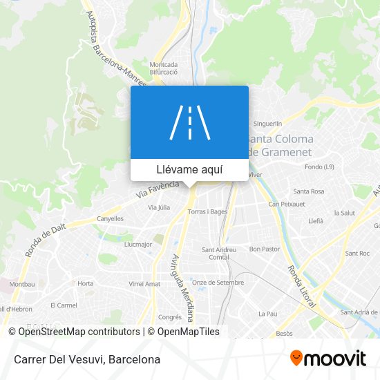 Mapa Carrer Del Vesuvi