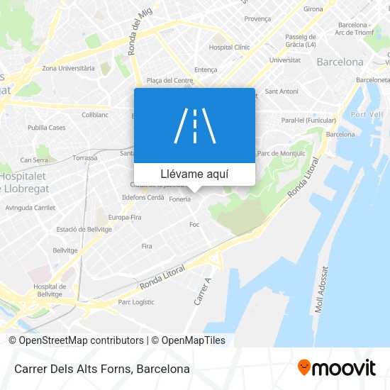 Mapa Carrer Dels Alts Forns