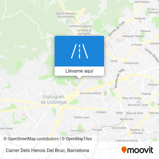 Mapa Carrer Dels Herois Del Bruc