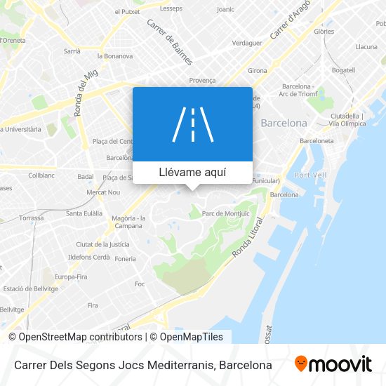 Mapa Carrer Dels Segons Jocs Mediterranis