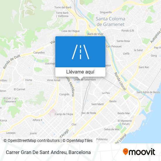 Mapa Carrer Gran De Sant Andreu