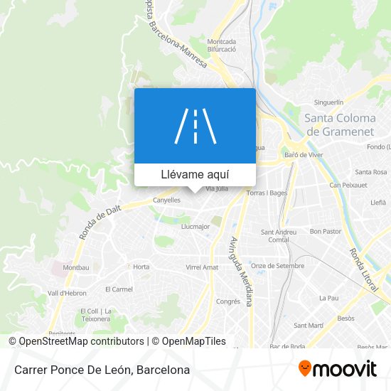 Mapa Carrer Ponce De León