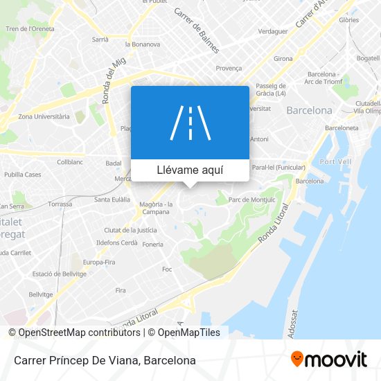 Mapa Carrer Príncep De Viana