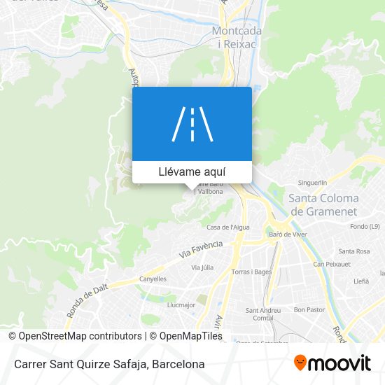 Mapa Carrer Sant Quirze Safaja