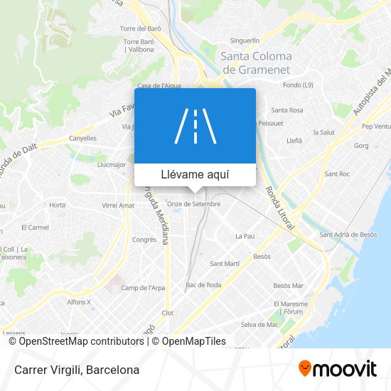 Mapa Carrer Virgili