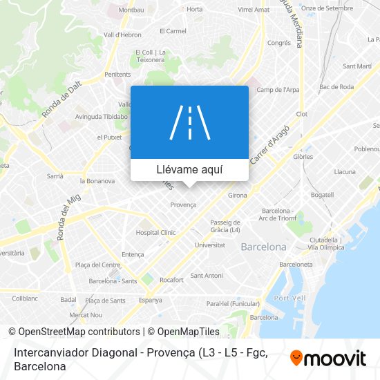 Mapa Intercanviador Diagonal - Provença
