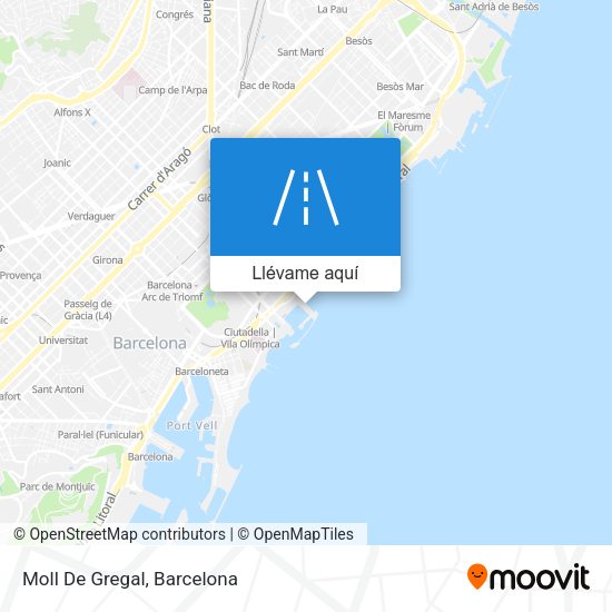 Mapa Moll De Gregal