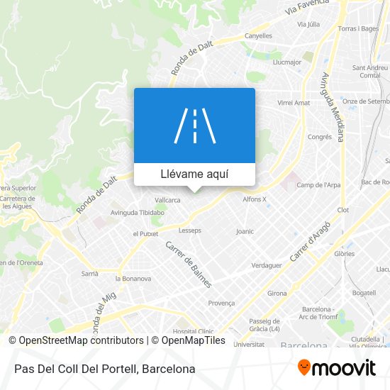 Mapa Pas Del Coll Del Portell
