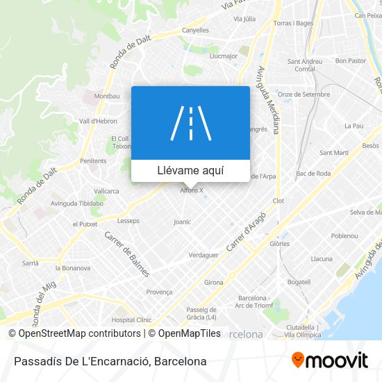 Mapa Passadís De L'Encarnació