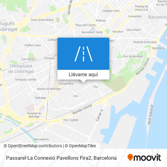 Mapa Passarel·La Connexió Pavellons Fira2