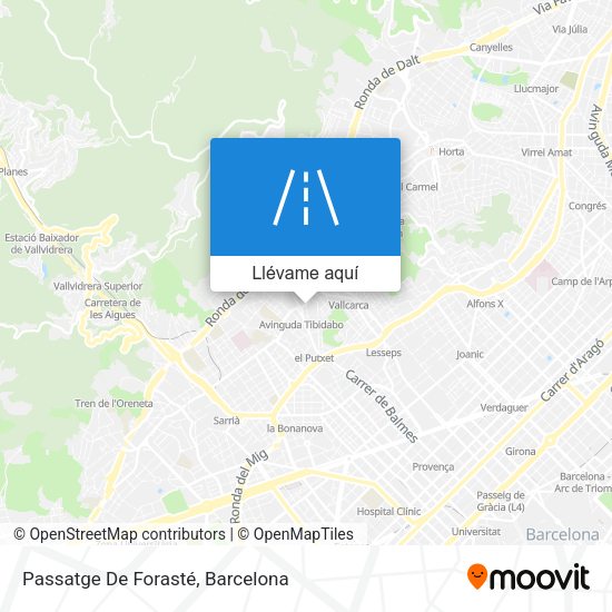 Mapa Passatge De Forasté