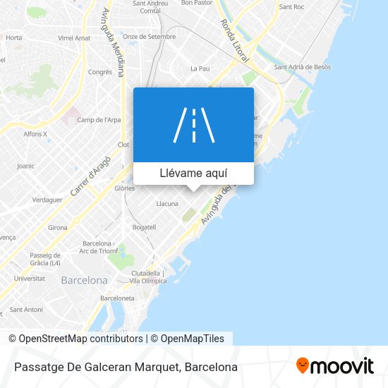 Mapa Passatge De Galceran Marquet