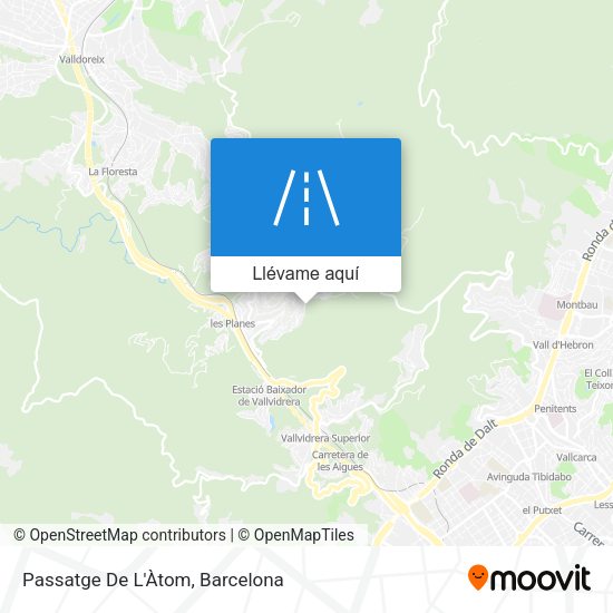 Mapa Passatge De L'Àtom