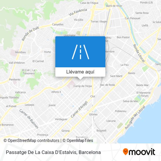 Mapa Passatge De La Caixa D'Estalvis