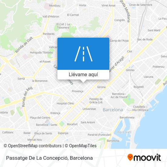 Mapa Passatge De La Concepció