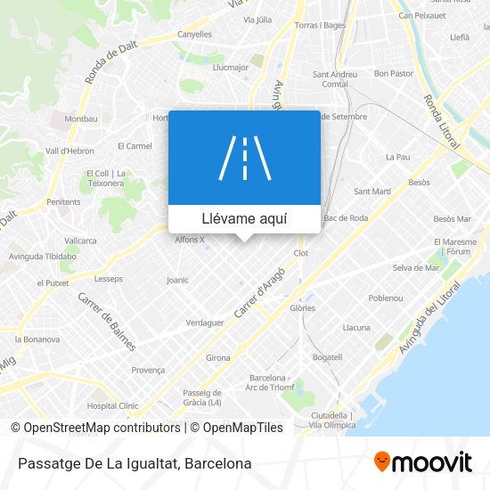 Mapa Passatge De La Igualtat
