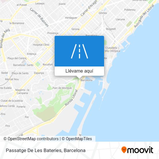 Mapa Passatge De Les Bateries
