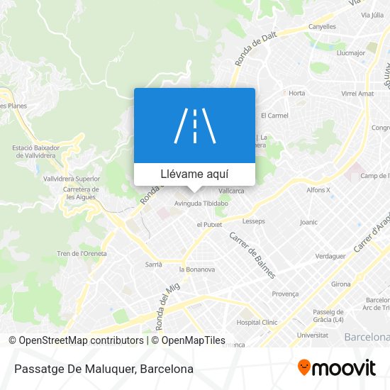 Mapa Passatge De Maluquer